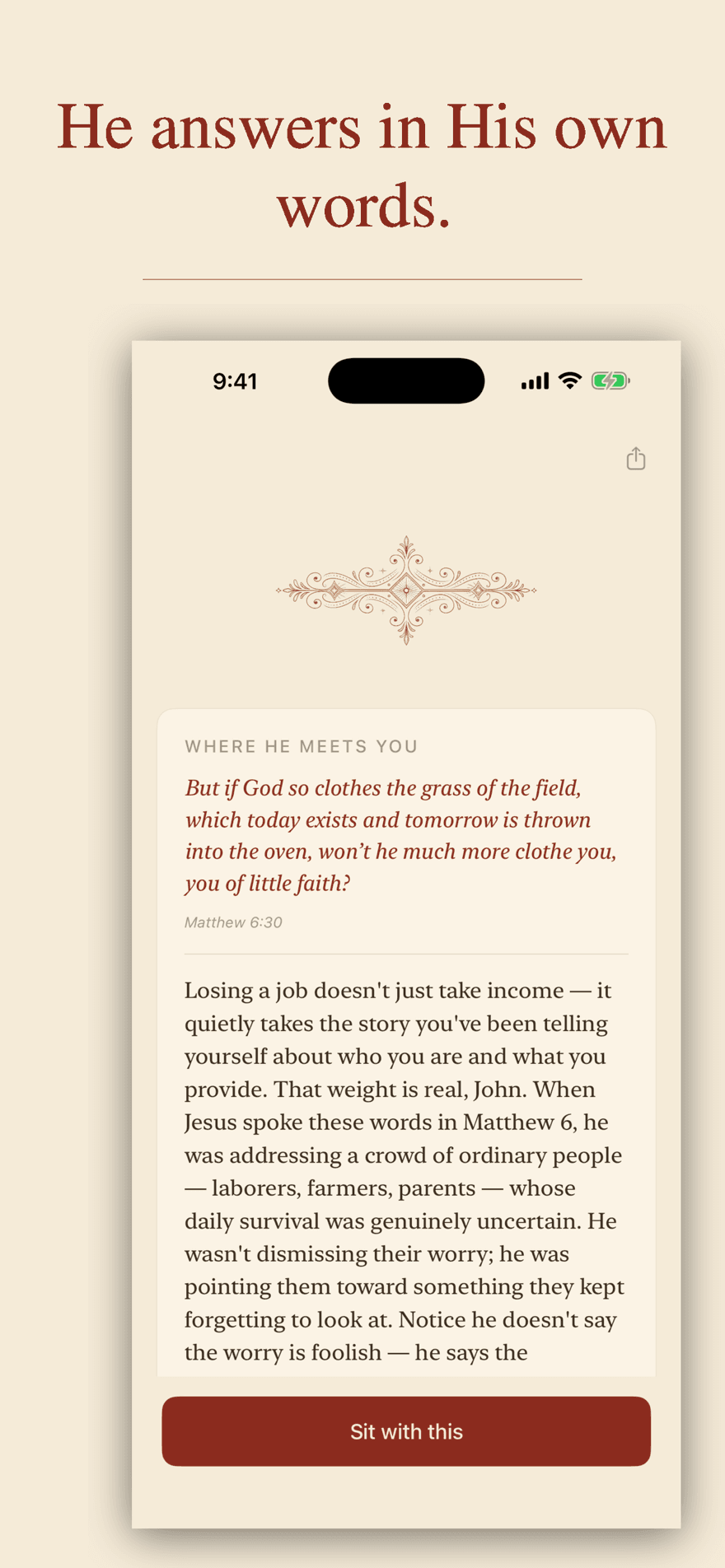 Red Letter Cards — a pastoral reflection on the day's verses